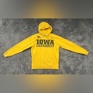 Iowa Hawkeyes Wrestling Hoodie Nike Size Small University Gold Black Sweatshirt